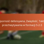 Odporność defensywna, Zwięzłość, Taktyki przechwytywania w formacji 5-2-3
